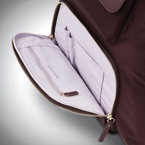 A women's laptop bag that works for you. Lightweight, this bags weight is only 1.84 lbs with the strap attached.