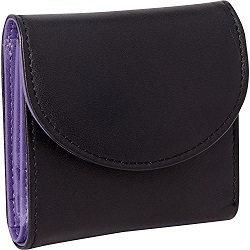 Royce Leather Women's RFID Blocking Ladies Wallet Wildberry and Purple.