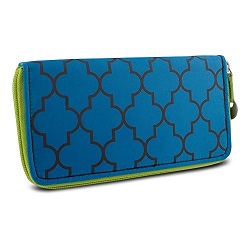 Travelon Safe ID Daisy Ladies Wallet with RFID Blocking Technology.