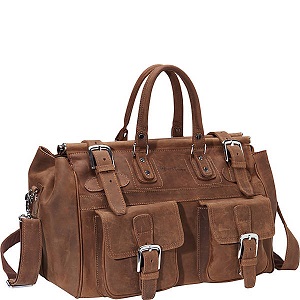 Vagarant Traveler Classic Leather Overnight Bag.