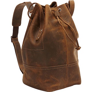 Cowhide Leather Overnight Weekener Travel Bags by Vagarant Traveler. Bag has a weathered color, thick leather and good stitching.  Large enough to carry your overnight needs for several days, yet still qualifies as a personal item for airline travel.