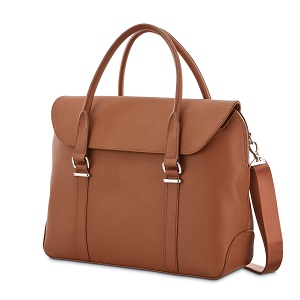 Laptop Computer Bags for Women, from small to XL stylish laptop bags. Protect your laptop while taking it along with you wherever you travel.  This laptop computer bag is lightweight and is made of textured Saffiano Leather that women love.