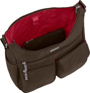 baggallini everywhere shoulder bag wirh RFID interior.